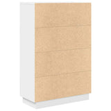 Desk with Shelf White 71.5 x 31.5 x 106.5 cm Engineered Wood