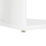 Desk with Shelf White 130 x 50.5 x 75 cm Engineered Wood