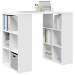 Desk White Engineered Wood 90 x 50 x 75 cm