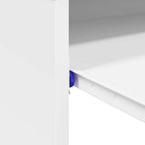 Desk with Drawer White 77.5 x 43 x 79 cm Engineered Wood