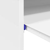 Desk with Shelf White 77.5 x 43 x 79 cm Engineered Wood - Extra Image