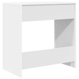 Desk with Shelf White 77.5 x 43 x 79 cm Engineered Wood - Low Angle
