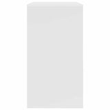 Desk with Shelf White 77.5 x 43 x 79 cm Engineered Wood - Close-Up Angle