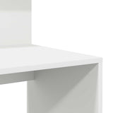 Desk with Shelf White 90 x 48 x 101,5 cm Engineered Wood