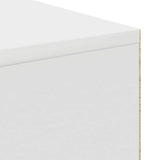 Desk with Shelf White 102 x 50 x 75 cm Engineered Wood