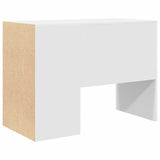 Desk with Shelf White 102 x 50 x 75 cm Engineered Wood - Close-Up Angle