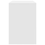 Desk White Engineered Wood 102 x 50 x 75 cm