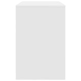 Desk with Shelf White 102 x 50 x 75 cm Engineered Wood - Rear View