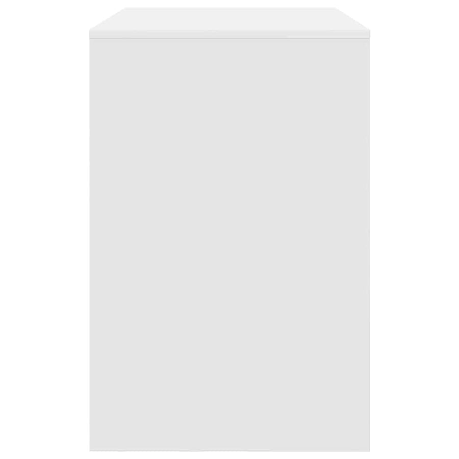 Desk White Engineered Wood 102 x 50 x 75 cm