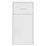Sideboard with Drawer White 38 x 34 x 75 cm - Rear View