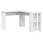 Corner Desk White Engineered Wood 140 x 113,5 x 75 cm