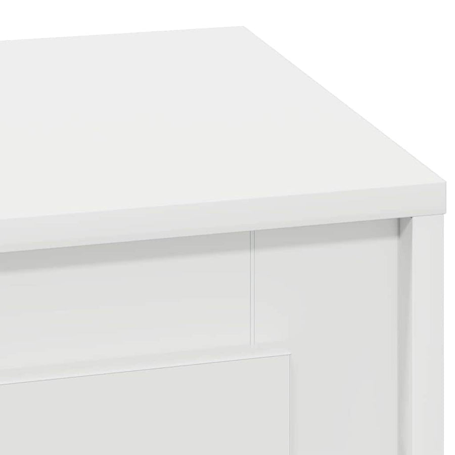 Bedside Cabinet White 44 x 34,5 x 45 cm Engineered Wood