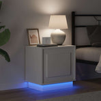 Bedside Cabinet White 44 x 34,5 x 45 cm Engineered Wood