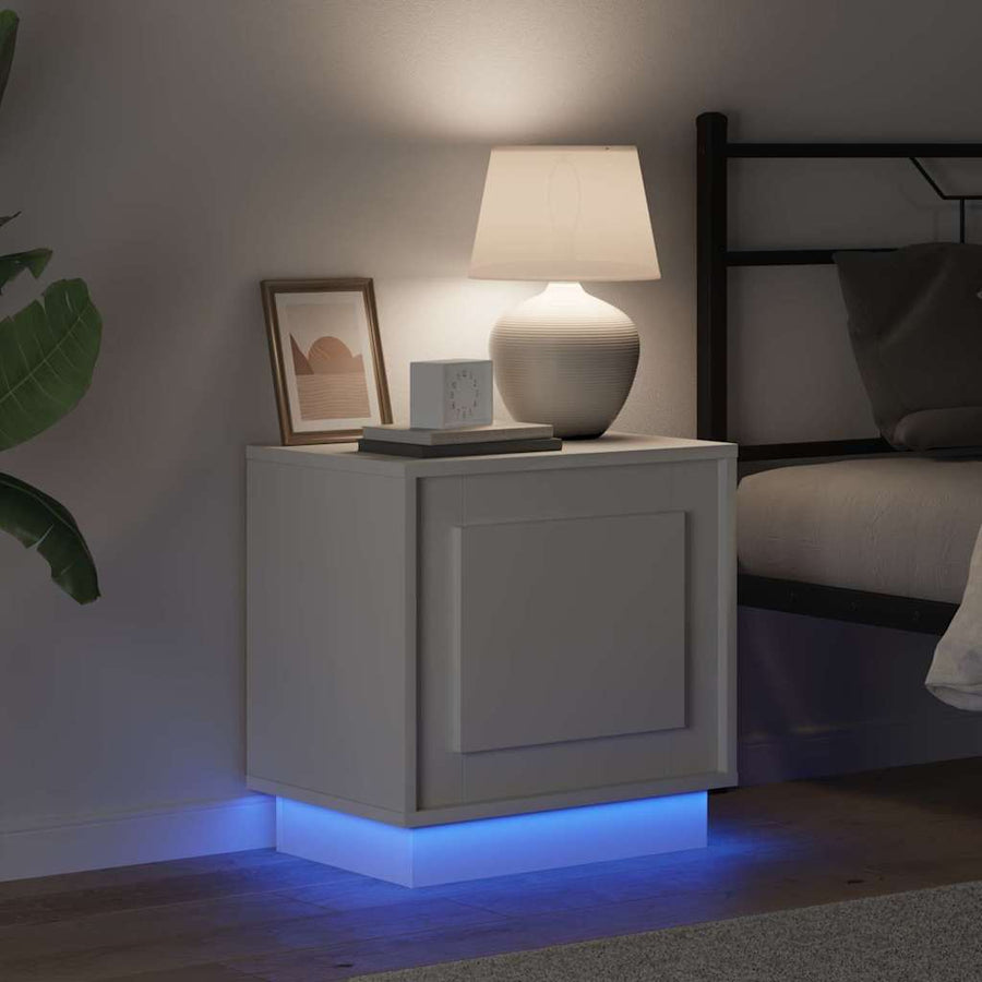 Bedside Cabinet White 44 x 34,5 x 45 cm Engineered Wood