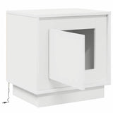 Bedside Cabinet White 44 x 34,5 x 45 cm Engineered Wood