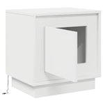 Bedside Cabinet White 44 x 34,5 x 45 cm Engineered Wood