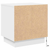 Bedside Cabinet White 44 x 34,5 x 45 cm Engineered Wood - Low Angle