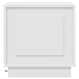 Bedside Cabinet White 44 x 34,5 x 45 cm Engineered Wood