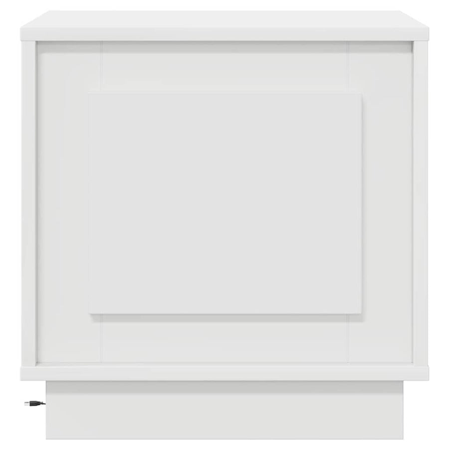Bedside Cabinet White 44 x 34,5 x 45 cm Engineered Wood