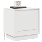Bedside Cabinet White 44 x 34,5 x 45 cm Engineered Wood