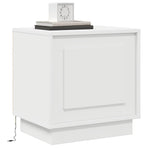 Bedside Cabinet White 44 x 34,5 x 45 cm Engineered Wood