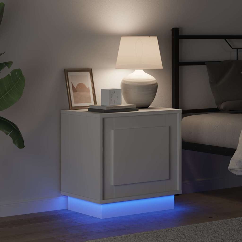 Bedside Cabinet 2 pcs White 44 x 34.5 x 45 cm Engineered wood