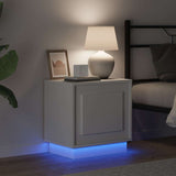 Bedside Cabinet 2 pcs White 44 x 34.5 x 45 cm Engineered wood - 45-Degree Angle