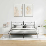 Bedside Cabinet 2 pcs White 44 x 34.5 x 45 cm Engineered wood - Top-Down View