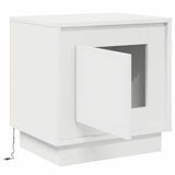 Bedside Cabinet 2 pcs White 44 x 34.5 x 45 cm Engineered wood - Close-Up Angle