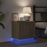 Bedside Cabinet with 2 pcs Sonoma oak 44 x 34.5 x 45 cm - 45-Degree Angle