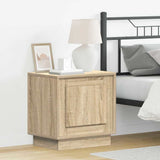 Bedside Cabinet with 2 pcs Sonoma oak 44 x 34.5 x 45 cm