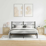 Bedside Cabinet with 2 pcs Sonoma oak 44 x 34.5 x 45 cm - Top-Down View