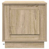 Bedside Cabinet with 2 pcs Sonoma oak 44 x 34.5 x 45 cm - Low Angle