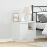 Bedside Cabinet 2 pcs White 50 x 34.5 x 50 cm. Engineered wood