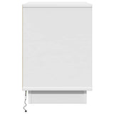 Bedside Cabinet 2 pcs White 50 x 34,5 x 50 cm. Engineered wood