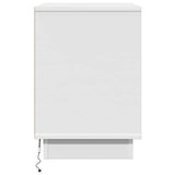 Bedside Cabinet 2 pcs White 50 x 34.5 x 50 cm. Engineered wood - Extra Image