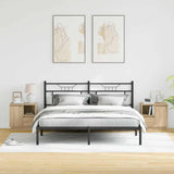 Bedside Cabinet with Drawer 2 pcs Sonoma oak 50 x 34.5 x 50 cm. - Side View