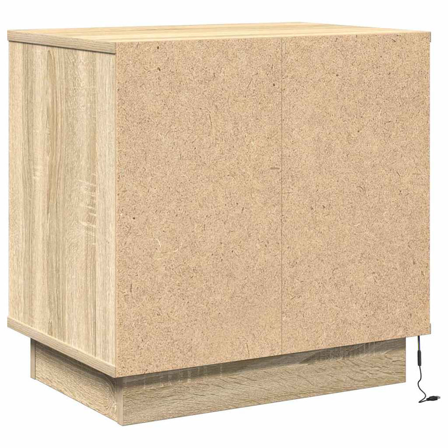 Bedside Cabinet 2 pcs Sonoma Oak 50 x 34,5 x 50 cm.