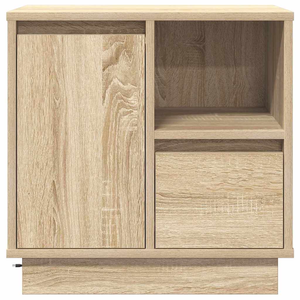 Bedside Cabinet with Drawer 2 pcs Sonoma oak 50 x 34.5 x 50 cm.