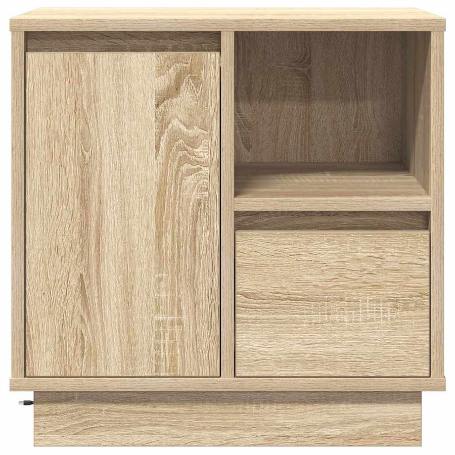 Bedside Cabinet 2 pcs Sonoma Oak 50 x 34,5 x 50 cm.