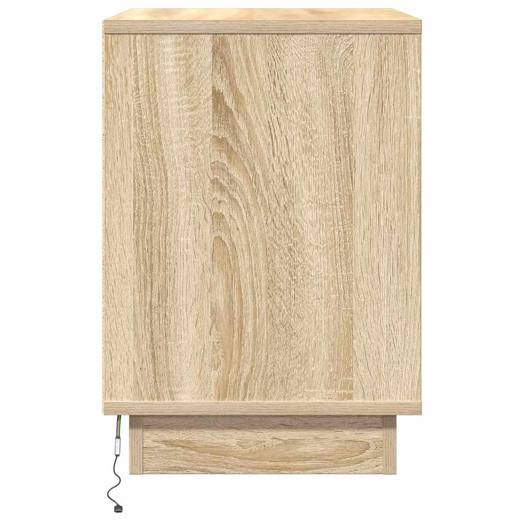 Bedside Cabinet with Drawer 2 pcs Sonoma oak 50 x 34.5 x 50 cm.