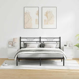 Bedside Cabinet 2 pcs White 39 x 34.5 x 50 cm Engineered wood - Top-Down View