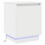 Bedside Cabinet 2 pcs White 39 x 34,5 x 50 cm Engineered wood