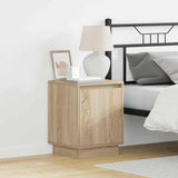 Bedside Cabinet with 2 pcs Sonoma oak 39 x 34.5 x 50 cm