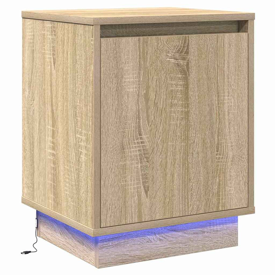 Bedside Cabinet 2 pcs Sonoma Oak 39 x 34,5 x 50 cm