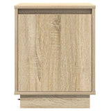 Bedside Cabinet with 2 pcs Sonoma oak 39 x 34.5 x 50 cm - Low Angle
