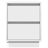 Bedside Cabinet 2 pcs White 39 x 34,5 x 50 cm Engineered wood