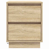 Bedside Cabinet with Drawer 2 pcs Sonoma oak 39 x 34.5 x 50 cm - Low Angle