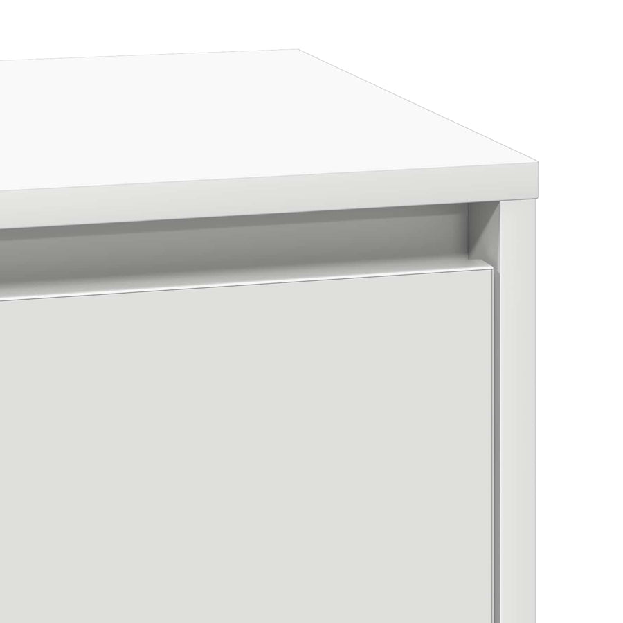 Bedside Cabinet White 39 x 34,5 x 65 cm Engineered wood