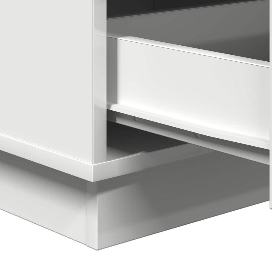 Bedside Cabinet White 39 x 34,5 x 65 cm Engineered wood